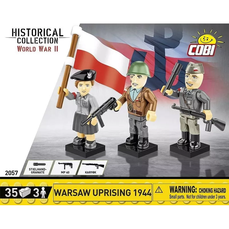 Historical Collection Segunda Guerra Mundial /2057/ LEVANTAMIENTO DE VARSOVIA 1944 3 figuras/35 bloques