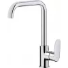 Grifería de cocina con caño rectangular