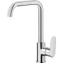 Grifería de cocina con caño rectangular