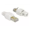 Conector de cable DeLOCK 86415 RJ-45 blanco