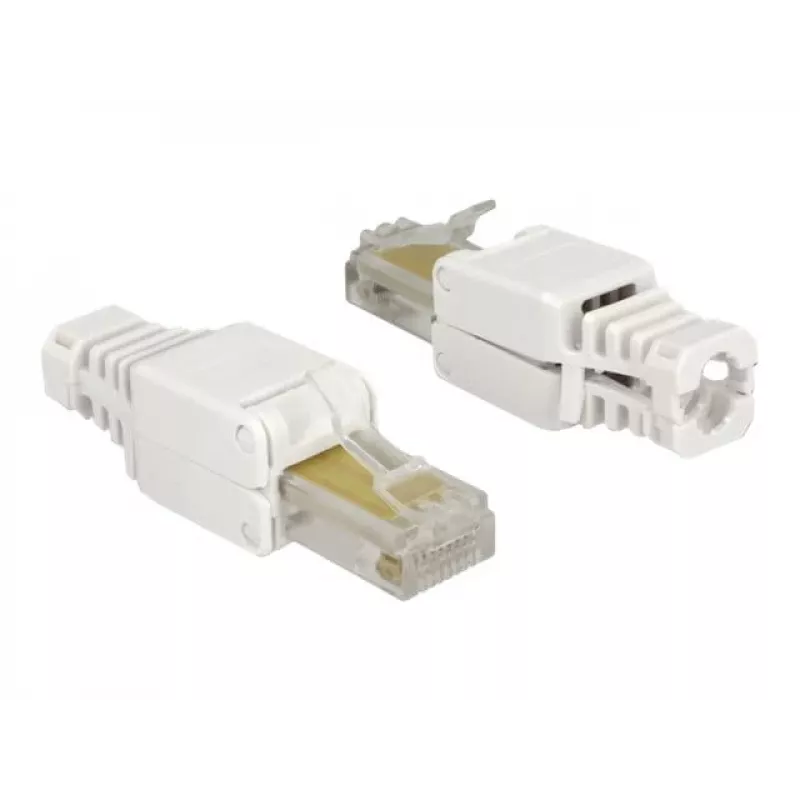 Conector de cable DeLOCK 86415 RJ-45 blanco