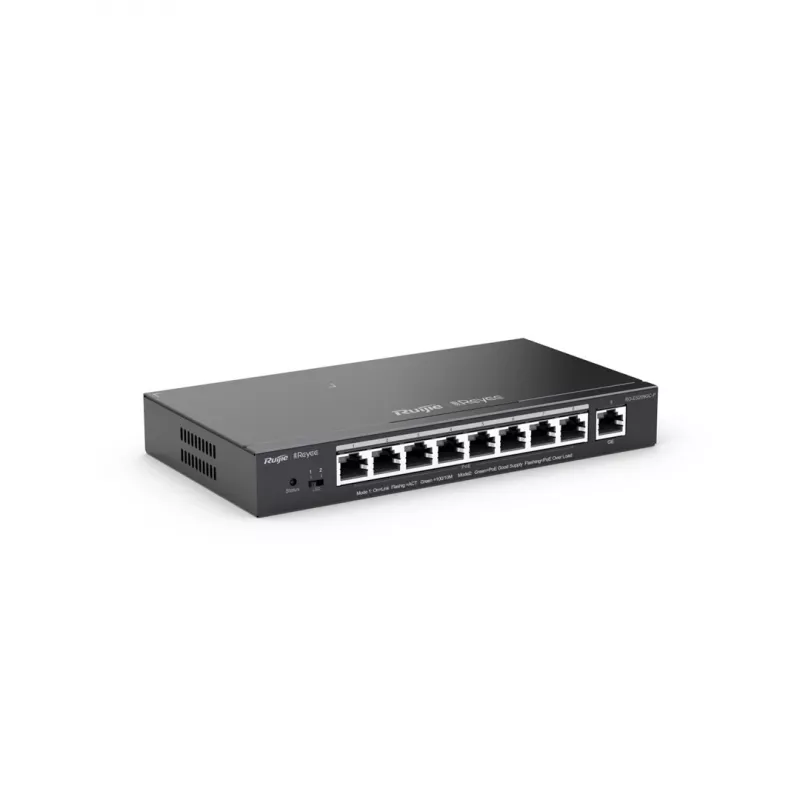 Ruijie Networks RG-ES209GC-P switch de red gestionado Gigabit Ethernet (10/100/1000) Power over Ethernet (PoE) negro