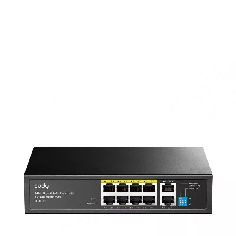 Switch de red Cudy GS1010P Gigabit Ethernet 10 puertos PoE