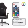 Silla gaming Diablo X-Starter Negra LED — silla gaming Diablo X-Starter con iluminación LED integrada