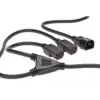 Digitus ASSMANN - Regleta de alimentación (250 V CA) - IEC 320 EN 60320 C14 - IEC 320 EN 60320 C13 - 1.7 m - moldeado - Negro (AK-440400-017-S)
