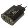 Cargador de pared USB MACLEAN MCE479B — 3 puertos USB, 18W de potencia total, compacto