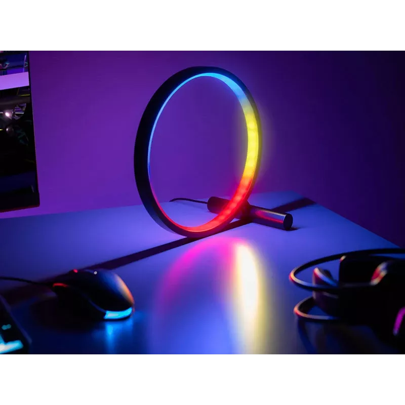 Lámpara de mesa TRACER Ambience Smart Circle LED RGB — círculo LED inteligente decorativo