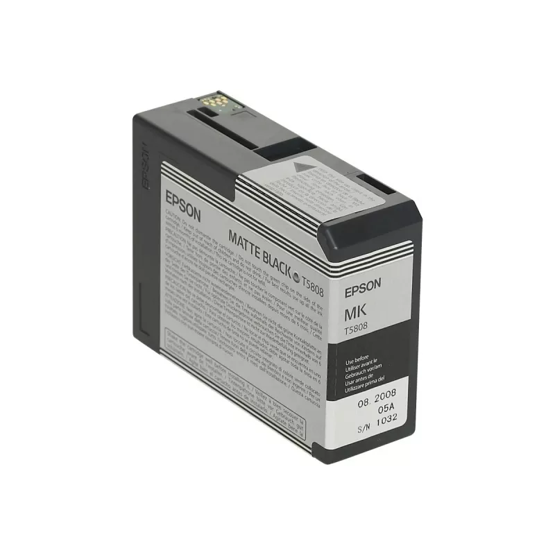 Cartucho de tinta Epson C13T5808 negro mate — Cartucho original Epson, negro mate