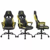 Silla gaming para PC Subsonic SA5642-B1 asiento acolchado negro amarillo 120 kg