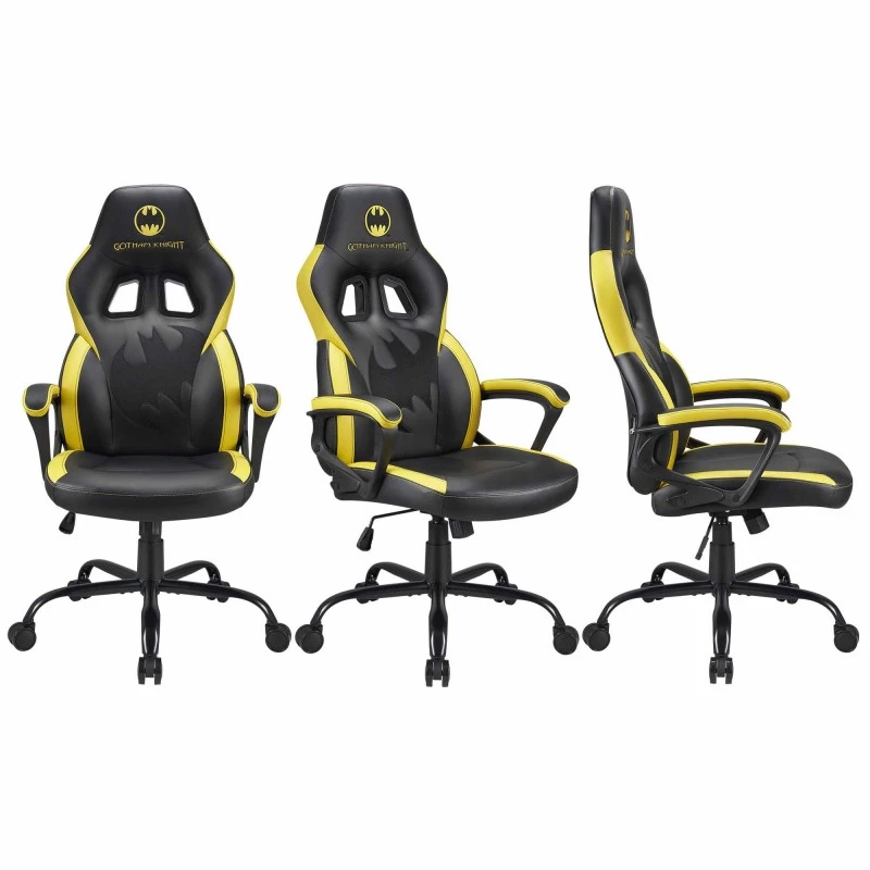 Silla gaming para PC Subsonic SA5642-B1 asiento acolchado negro amarillo 120 kg
