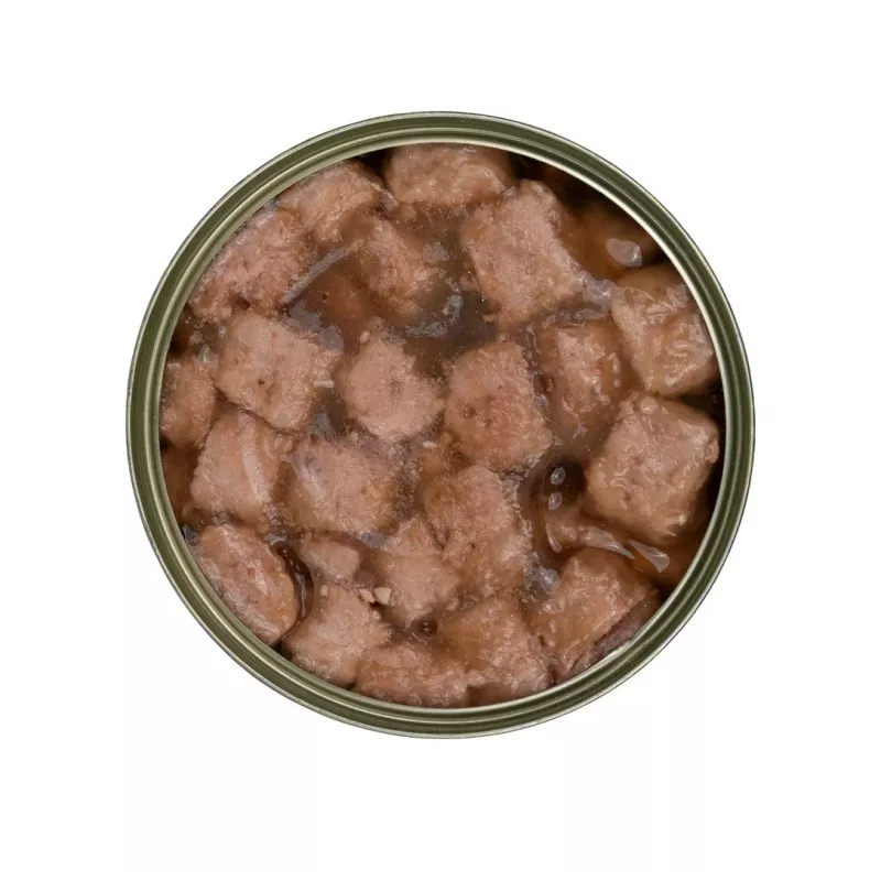 Comida húmeda para gatos TufTuf trozos de carne en salsa con pescado 415 g — alimento completo en lata para gatos adultos