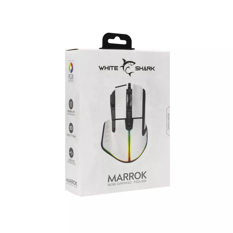 White Shark GM-9006 MARROK blanco RGB / 12.000 dpi