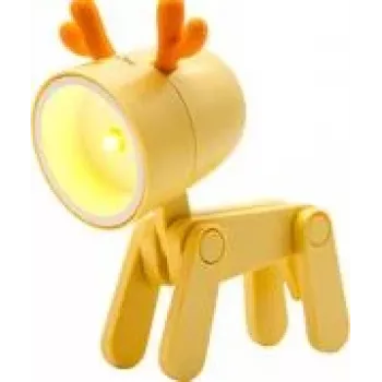 Lámpara de mesa LED RealPower 486315 naranja amarillo 1 bombilla batería
