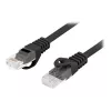 Lanberg PCU6-10CU-0025-BK Cat.6 U/UTP LSZH cable de conexión, 0,25 m, negro