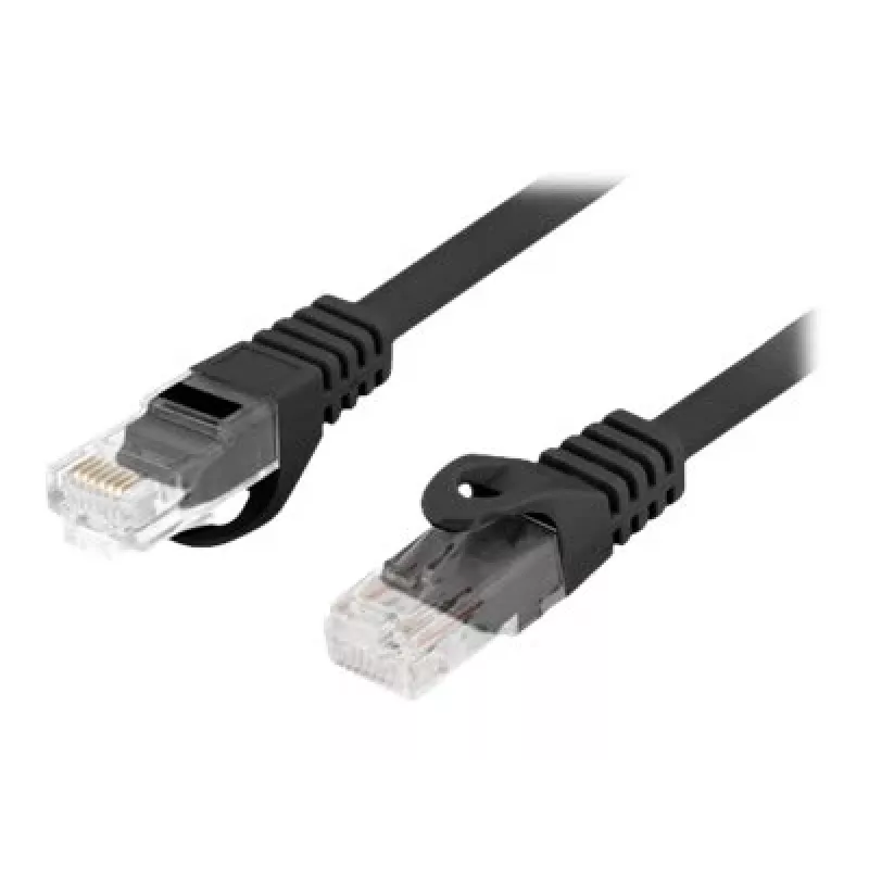Lanberg PCU6-10CU-0025-BK Cat.6 U/UTP LSZH cable de conexión, 0,25 m, negro