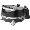 Horno eléctrico para pizza SIMFER MKE0-P — 1100 W, 80–300 °C, temporizador de 30 minutos, piedra para pizza extraíble de 33 cm, negro