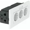 OBO Bettermann Unidad de enchufes SDE-RW D0RT3B Módulo 45 triple 84x185x59mm (6119435)