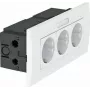 OBO Bettermann Unidad de enchufes SDE-RW D0RT3B Módulo 45 triple 84x185x59mm (6119435)