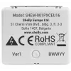 Relé inteligente Shelly Relay EM Mini Gen4 1 canal Wi‑Fi Matter Zigbee Bluetooth 8A, 110–240V, Medidor de energía
