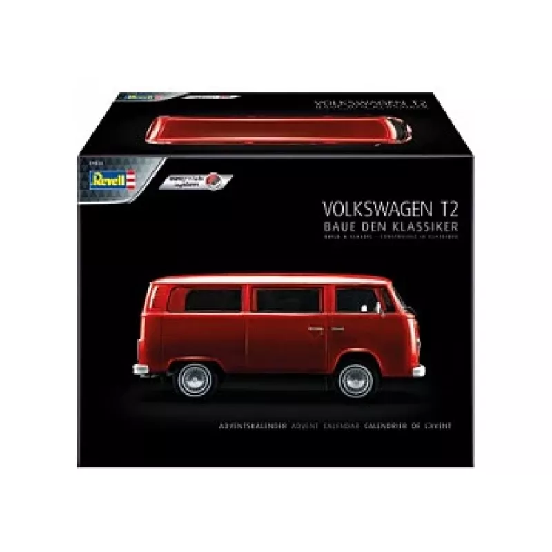 Maqueta de autobús REVELL VW T2, kit, escala 1:24, longitud 193 mm, anchura 85 mm