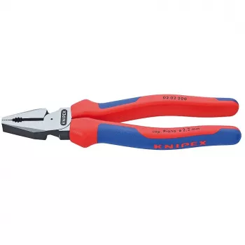 KNIPEX 02 02 200 - Alicate de control - Acero - Plástico - Azul/Rojo - 20 cm - 342 g