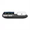 Belkin WIZ021VFBK – Estación de carga inalámbrica 2 en 1 con tecnología Qi2 15 W, negra