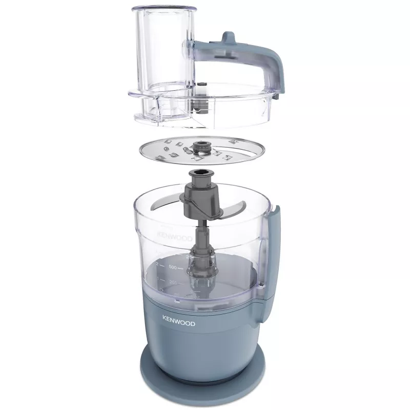 Robot de cocina Kenwood FDP23.140GY MultiPro Go — picadora compacta portátil, gris