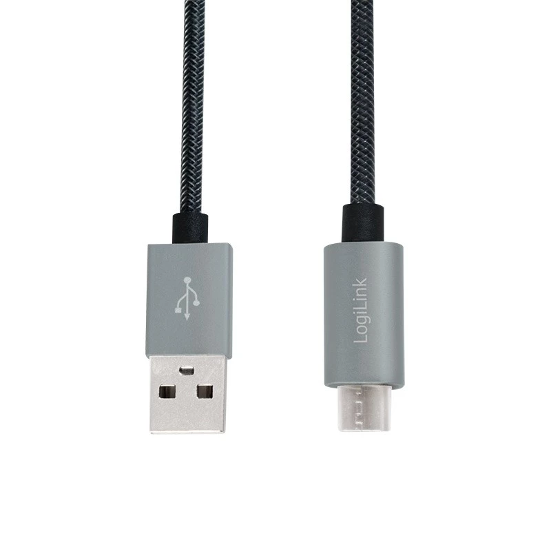 Cable de sincronización y carga USB-A a conector macho Micro-B 2m
