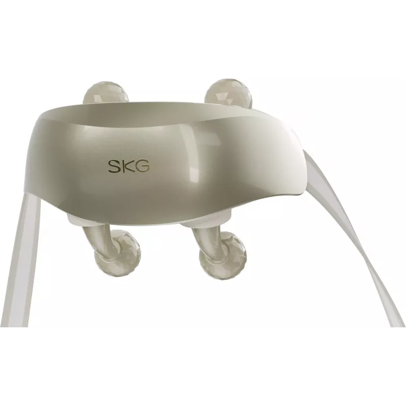 SKG H7 Ultra – Cabezales de masaje grises, masaje combinado, masaje por compresión, masaje amasador, masaje por vibración, cuello, hombros, Gris, Plástico, Botones, Batería