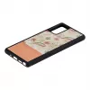 Funda para móvil Man and Wood para Samsung Galaxy Note 20 — flor rosa sobre negro