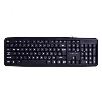 Esperanza EK129 teclado USB QWERTY UK inglés negro