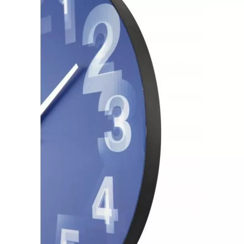 NeXtime Reloj 3077bl 3D, Ø39,5 cm, pared, azul/blanco