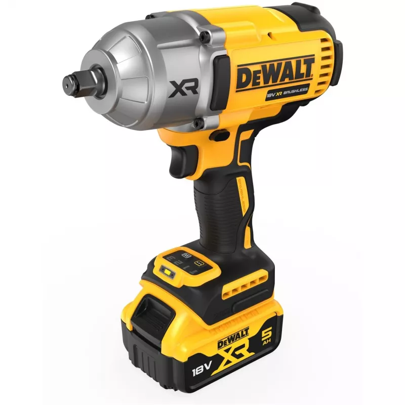 Llave de impacto DeWALT DCF900P2T-QW 1/2 inch sin escobillas 18 V, 1898 N·m, batería de 5 Ah, 2 baterías, cargador, maletín