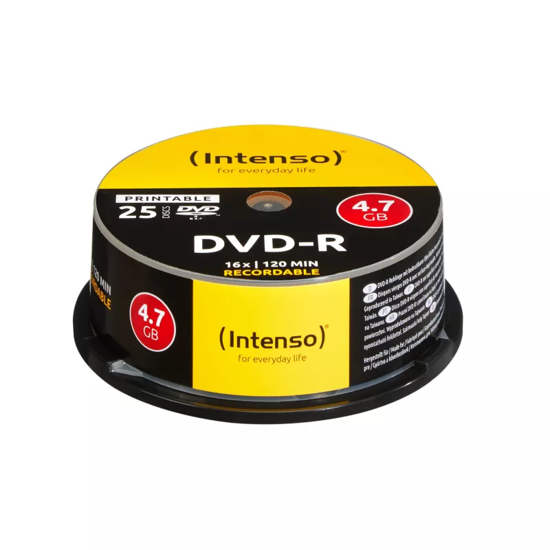 DVD-R Intenso 4,7 GB imprimible 16x 25 unidades