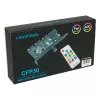 Controlador de ventilador y LED RGB para ranura PCI Lamptron CFP30, negro