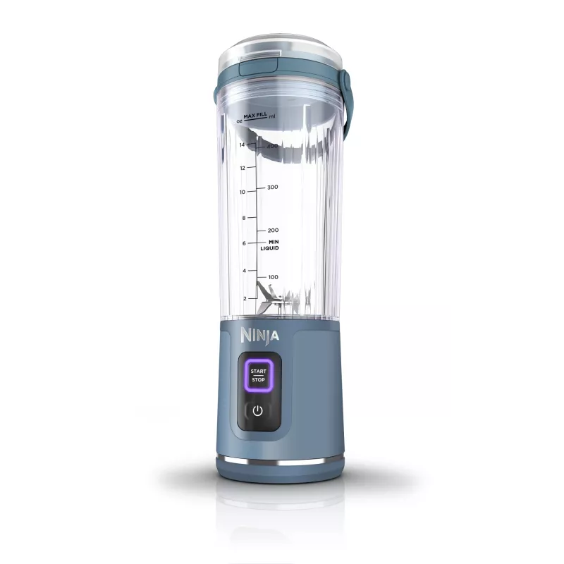 Batidora deportiva Ninja Blast BC151EUNV — recipiente de 0,53 L, 14,4 W, a batería, azul