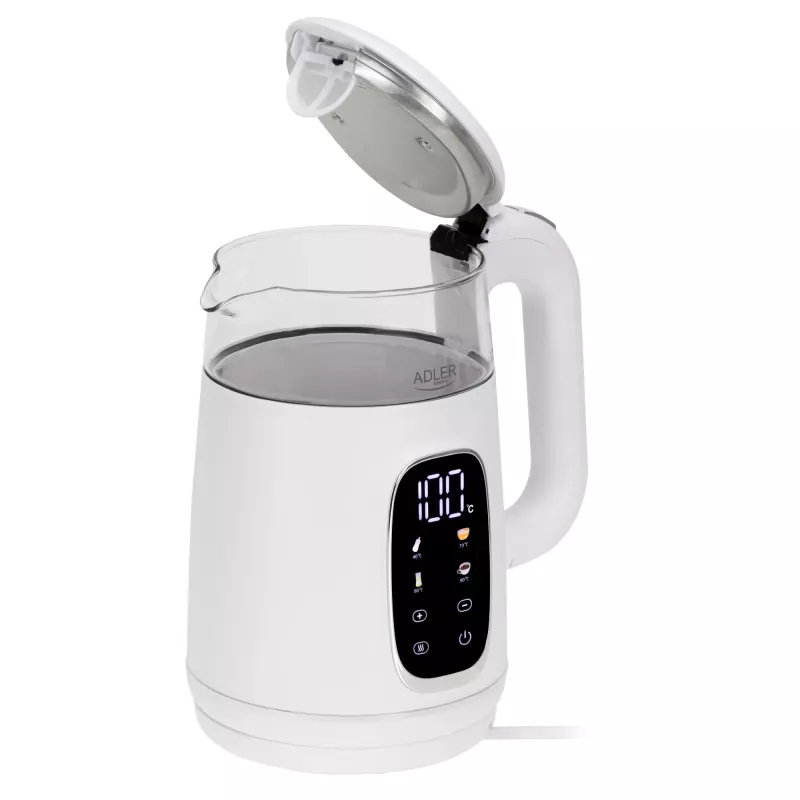 Hervidor eléctrico ADLER AD 1305 blanco/plata