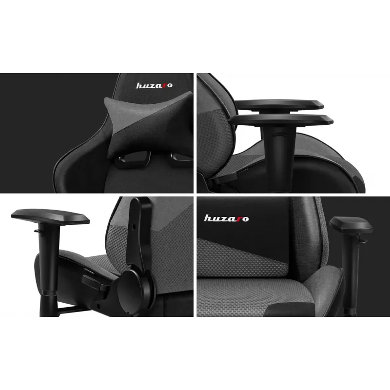 Silla gaming Huzaro Force 6.2 gris Mesh