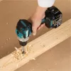 Makita DDF489RTJ Atornillador/atornillador de impacto a batería 1800 rpm Negro, Azul, Acero