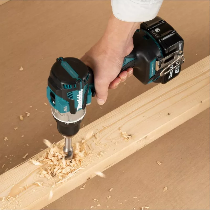 Makita DDF489RTJ Atornillador/atornillador de impacto a batería 1800 rpm Negro, Azul, Acero