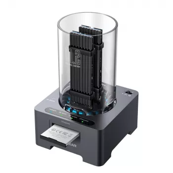 Estación de acoplamiento GrauGear G-M2DK-CR-10G M.2 NVMe/NGFF y CFexpress USB Type-C 10 Gbit/s gris