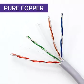 Cable de red UTP QOLTEC CAT6 50 m cobre (Cu) gris