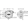 HAZET 9040N-13 - enrollador de manguera de pared - automático - funcional - negro - azul - plástico - polímero - montaje en pared