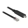 DeLock - Adaptador serie - USB-C - RS-232 x 1 - negro (63912)