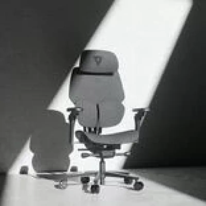 Silla gaming thunder x3 FLEX Pro Fabric gris — silla giratoria ergonómica, reposabrazos y reclinación ajustables