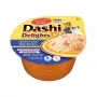 Snack para gatos INABA Dashi Delights Caldo de pollo y atún, 70 g bolsa, sin cereales, sin gluten, sin soja