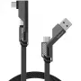 Cable USB 4smarts 541457 1,5 m USB A USB C grafito