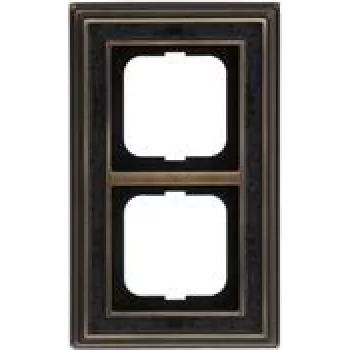 Busch Jaeger Marco 2 elementos latón antiguo antracita decor 1722-843 (1754-0-4669)