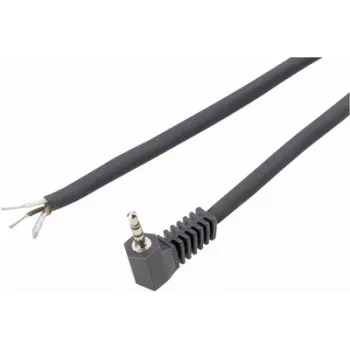 Conector jack mono en ángulo de 3,5 mm Voltcraft XL-AC35DG – conector jack mono en ángulo de 3,5 mm, negro