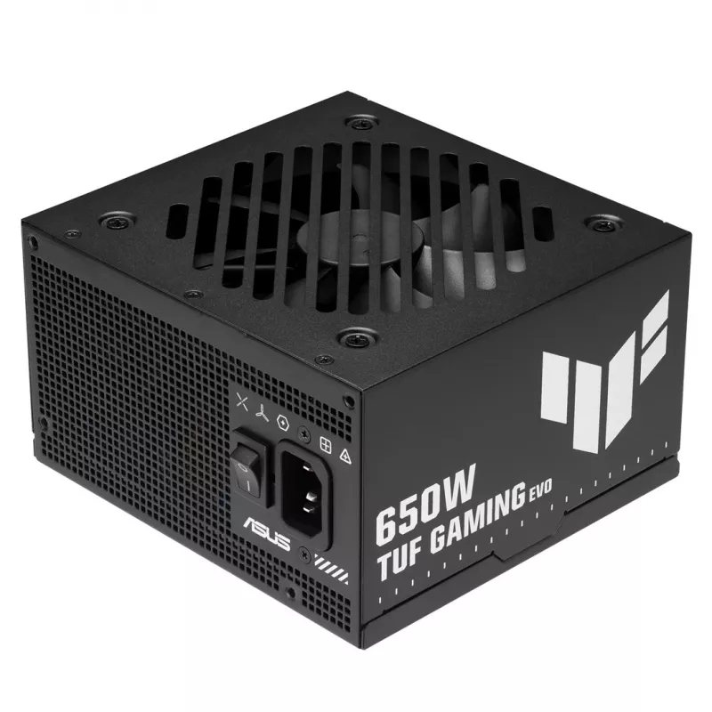 Fuente de alimentación ASUS TUF GAMING 650B EVO — 650 W, 20+4 pines ATX, 80 PLUS Bronze, Negra